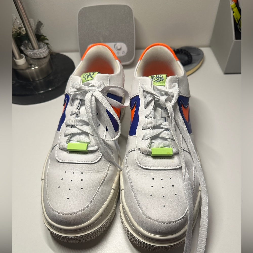 Nike Air Force 1 Pixel Summit White Concord Hyper Crimson